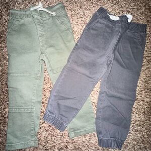 Sage Green and Gray Boys Bottoms
